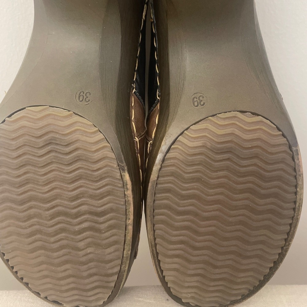 Spring Step Women's Leather Patchwork Clogs Slip … - image 6